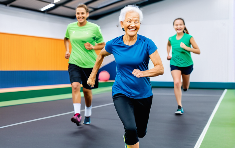 레저스포츠지도자 초보자의 실무 적응기 - **Prompt 1: The First Lesson &ndash; Adaptability and Engagement**
    A dynamic, brightly lit indoor spor...