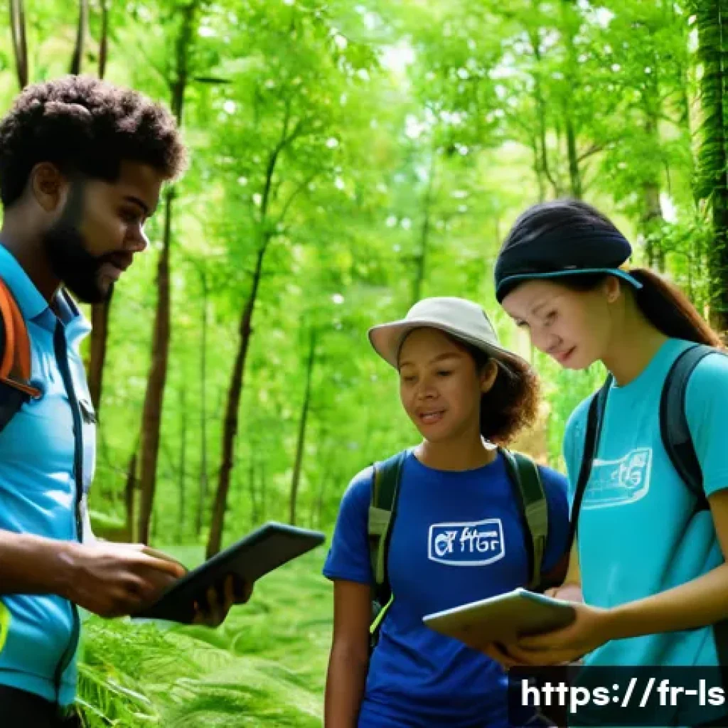 레저스포츠지도자와 관련된 정책 변화 - A diverse group of sports instructors in an outdoor natural setting, wearing professional sportswear...